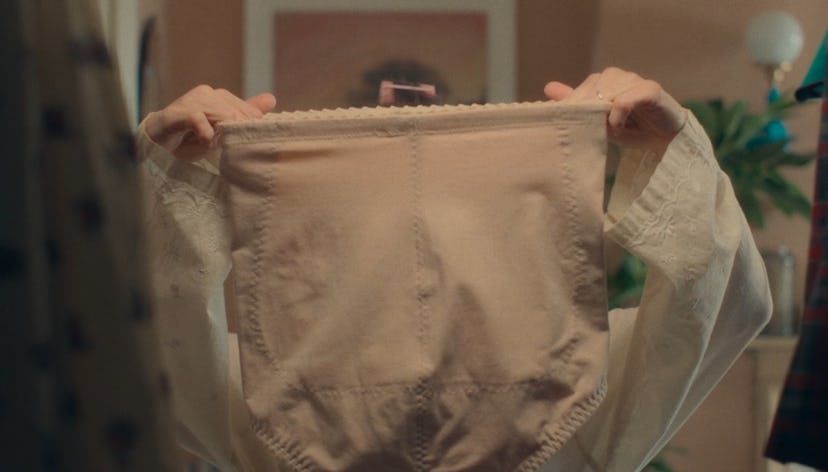 Bridget Jones' underwear in Mad About the Boy. Screenshot via Peacock