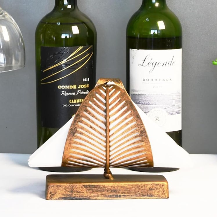 OwlGift Freestanding Leaf Napkin Holder