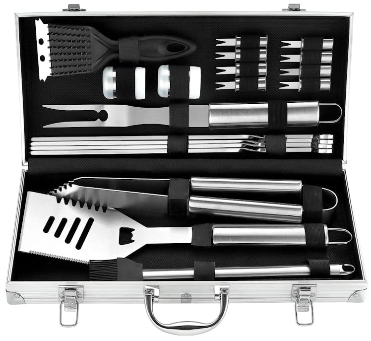 ROMANTICIST Heavy Duty BBQ Grill Tool Set (20 Piece Set) 