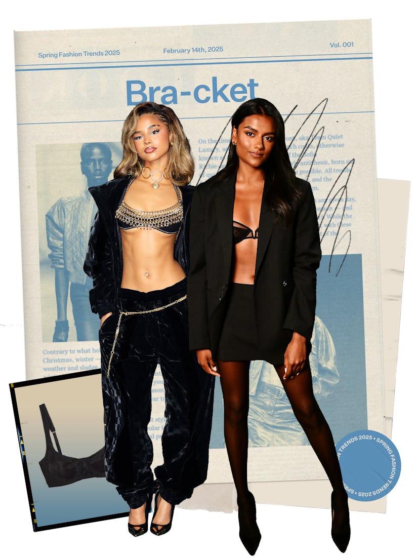 Printemps 2025 Tendances de la mode: Brass Tyra et Simone Ashley.