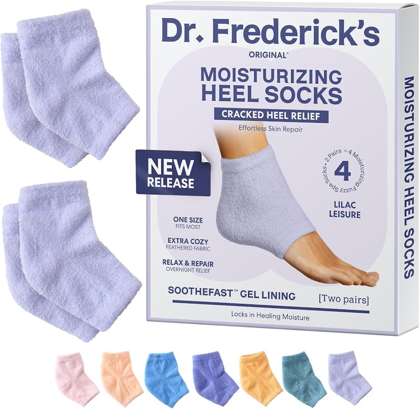 Dr. Frederick's Original Moisturizing Fuzzy Heel Socks (2 Pairs) 