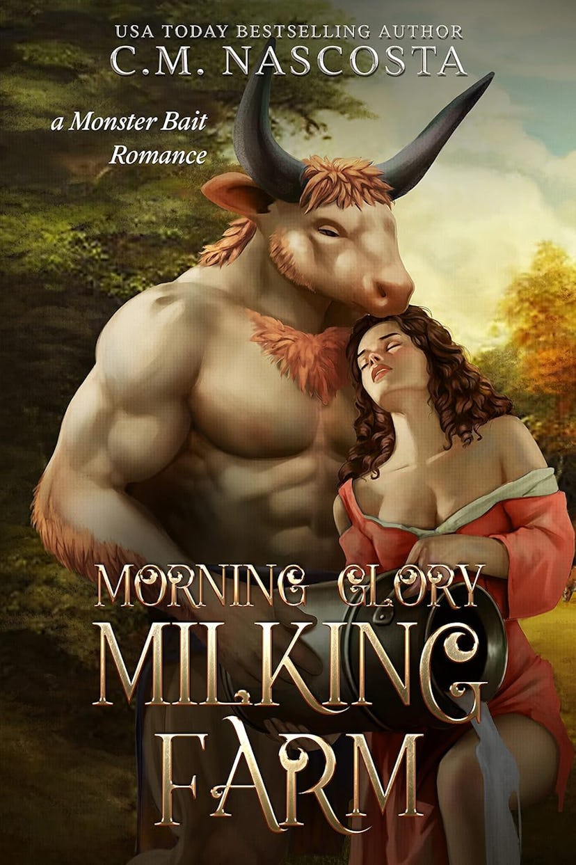 'Morning Glory Milking Farm' by C.M. Nascosta, a kindle unlimited smut book in a list of weird spicy...