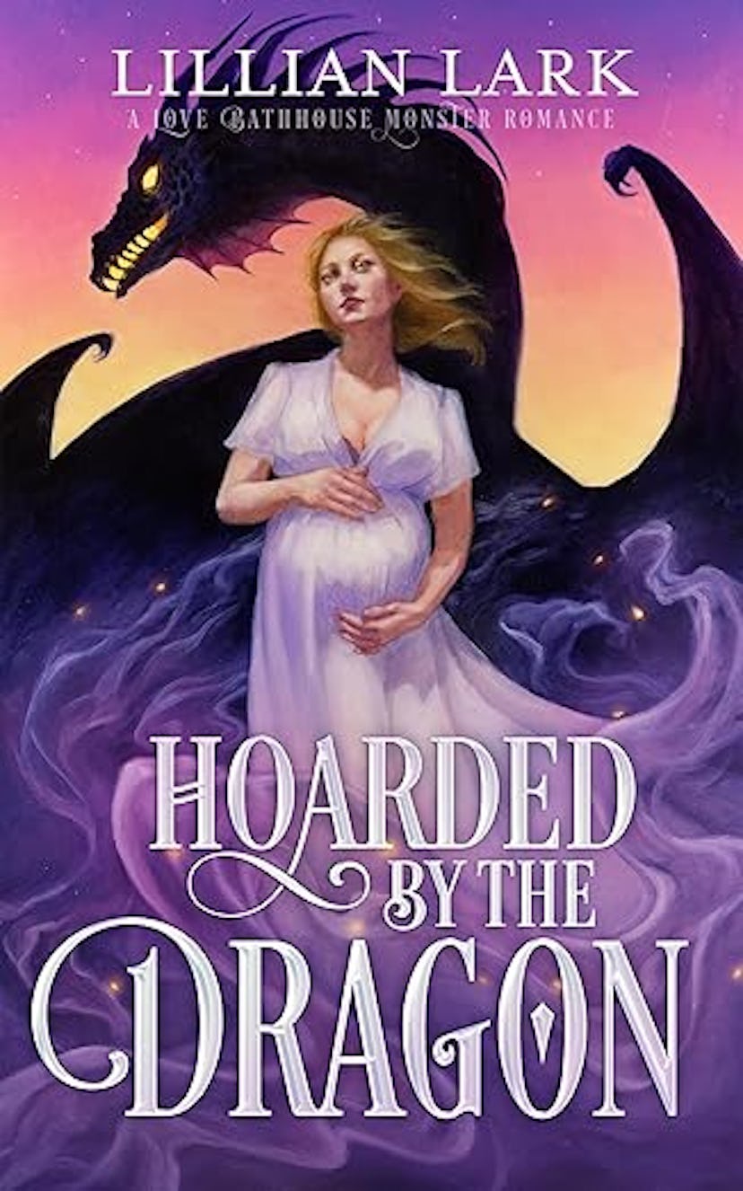 Cover of 'Hoarded by the Dragon' by Lillian Lark, a kindle unlimited smut book in a list of weird sp...