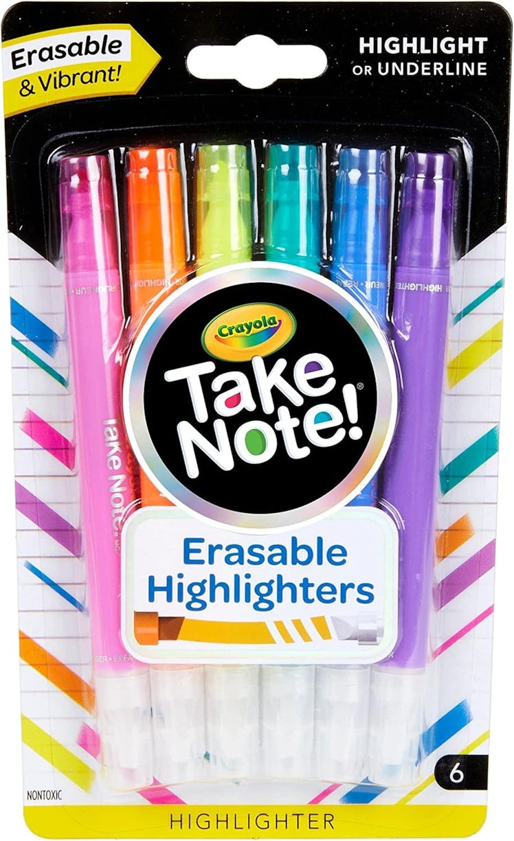 Crayola Take Note Erasable Highlighters (6-Pack)