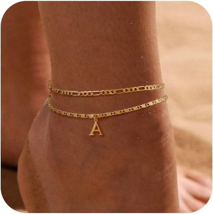 Tasiso Initial Ankle Bracelet