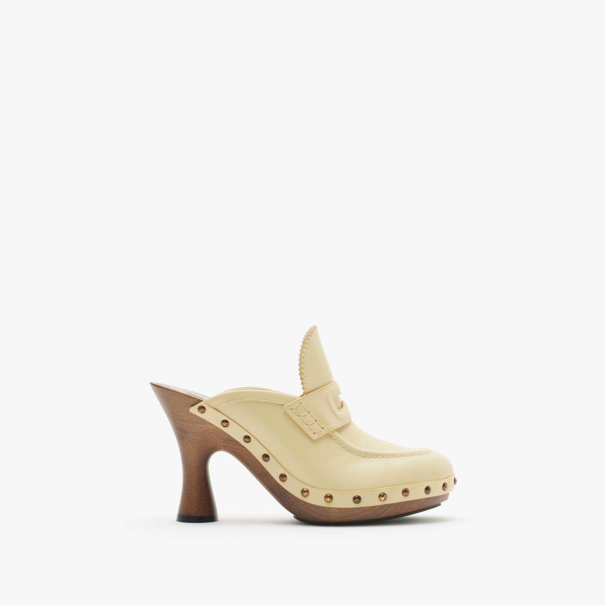 Runway Leather Potter Clogs