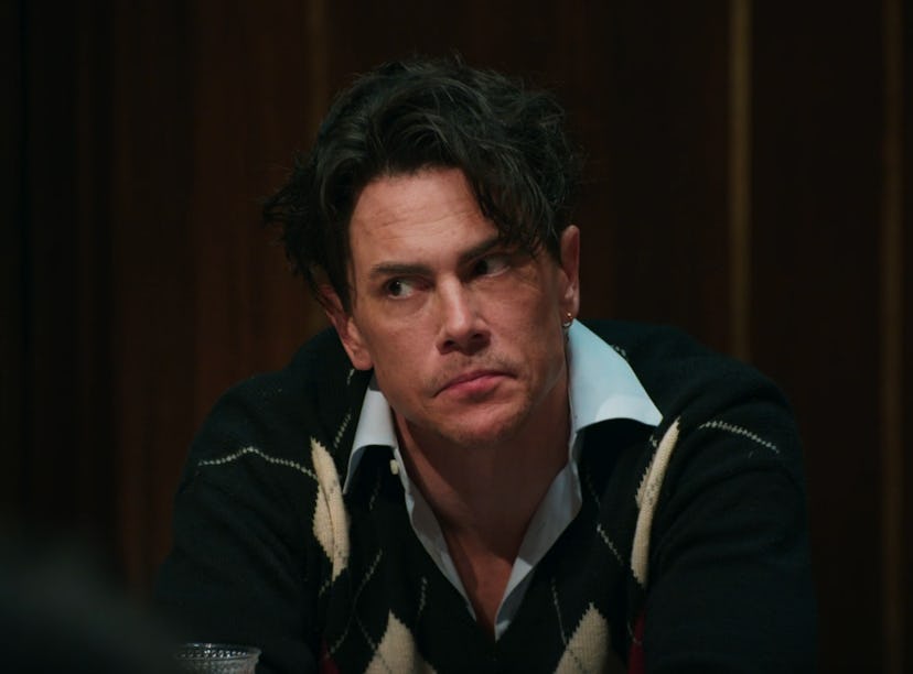 Tom Sandoval made a questionable remark about women cheating during 'The Traitors' roundtable.