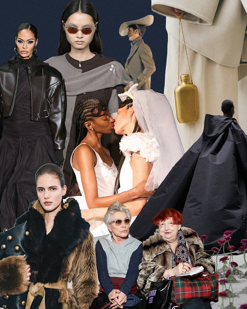 A collage of the best moments from NYFW 2025