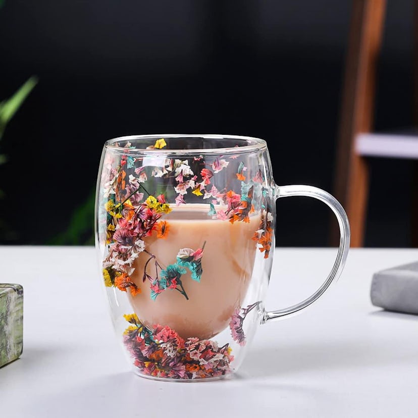  NBHUZEHUA Double-Walled Glass Mug