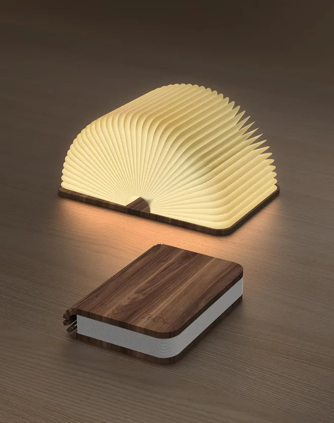 ZBOLE Wooden Book Lamp