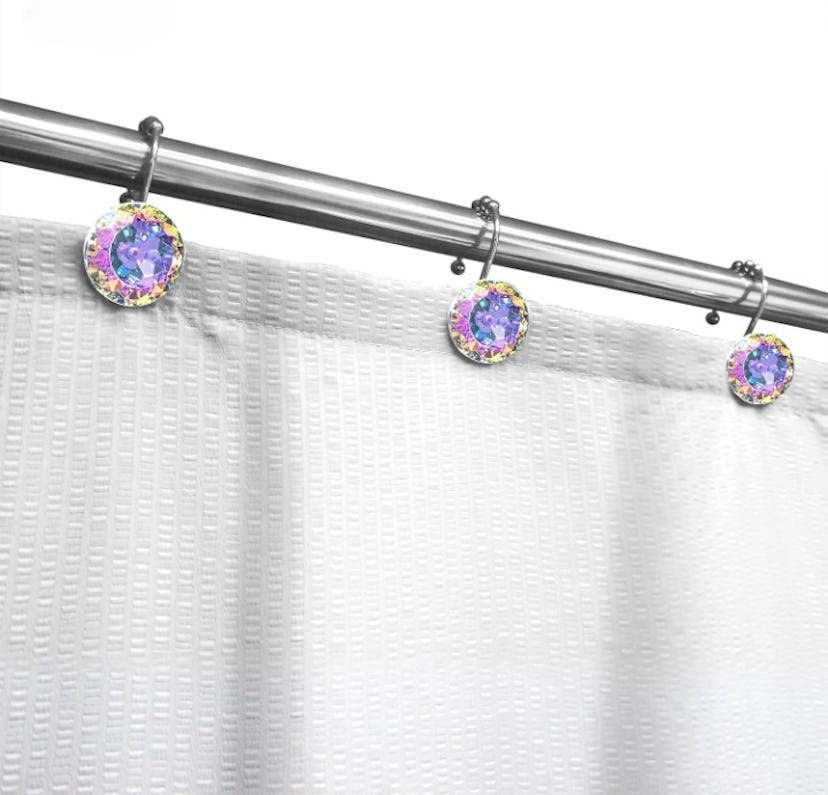  Sunlit Shower Curtain Hooks (12-Pack)