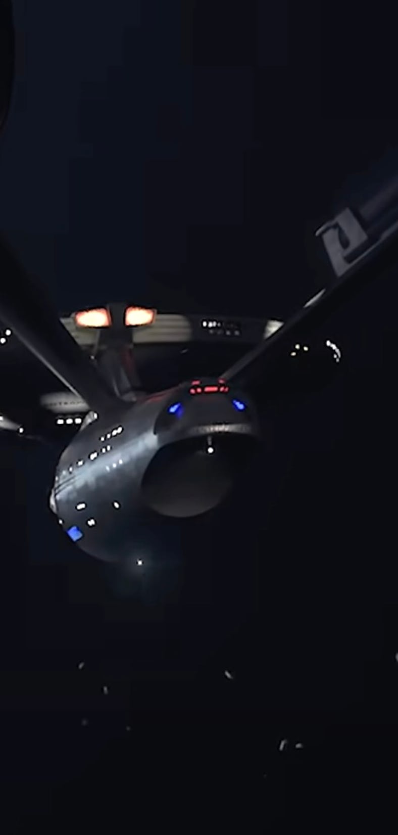 The USS Enterprise (1701 refit) as rendered by the Roddenberry Archive.
