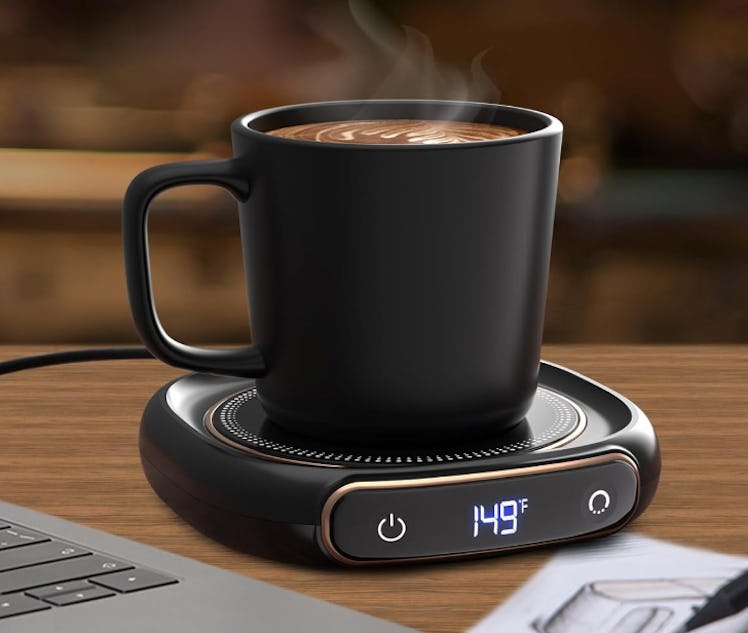 Lerat Coffee Mug Warmer & Mug Set