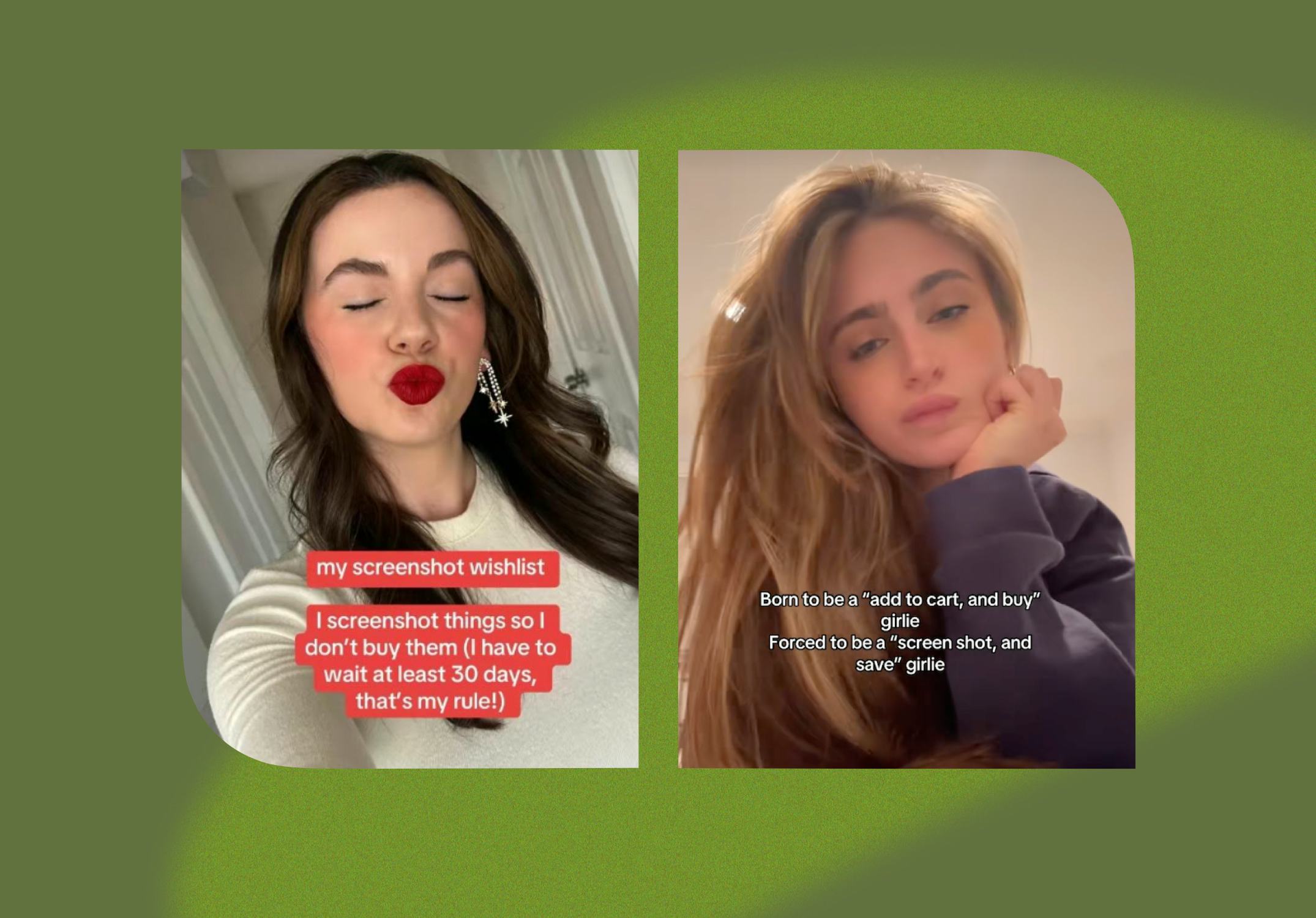 How to save money by screenshotting instead of buying items you want.