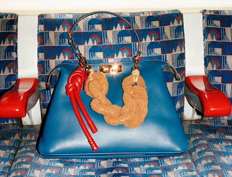 Fendi bag with a knotted key chain