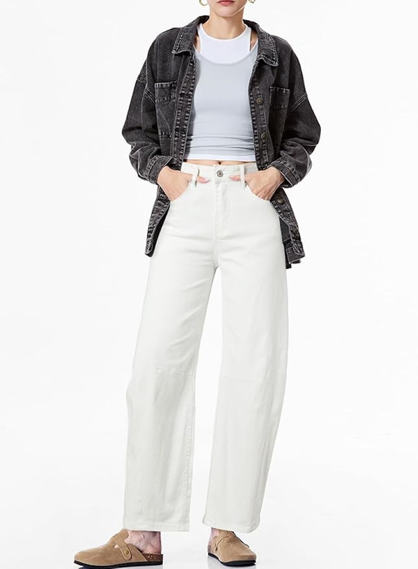 Sidefeel Wide-Leg Barrel Jeans