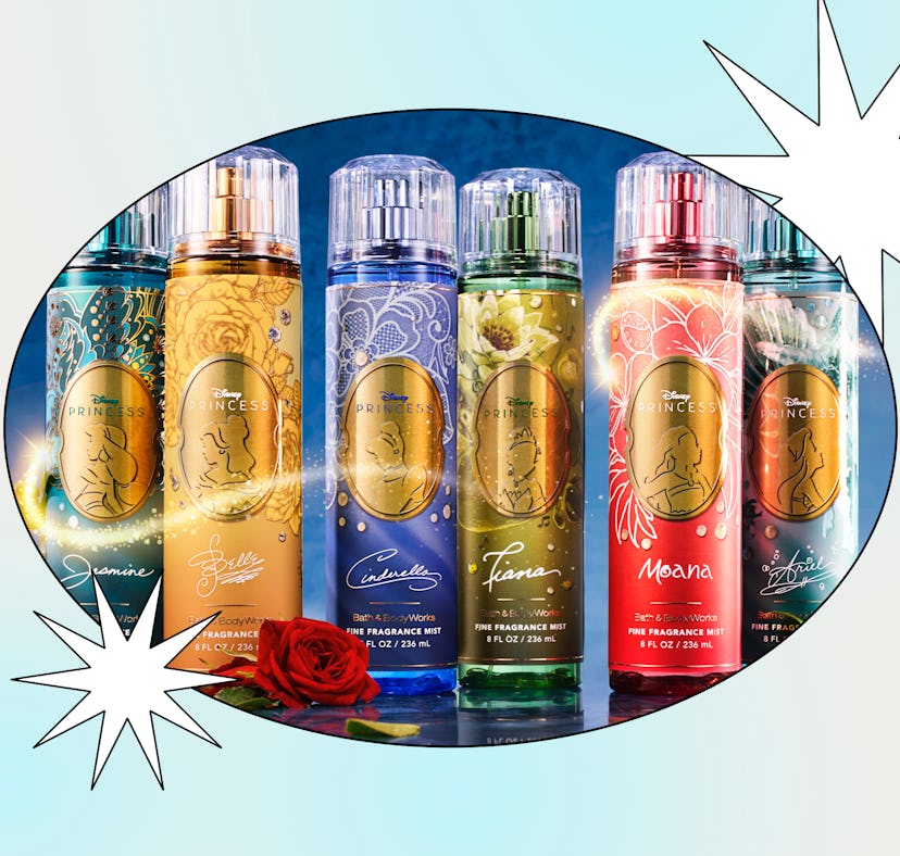 I tried the six scents in Bath & Body Works' Disney Princess collection.
