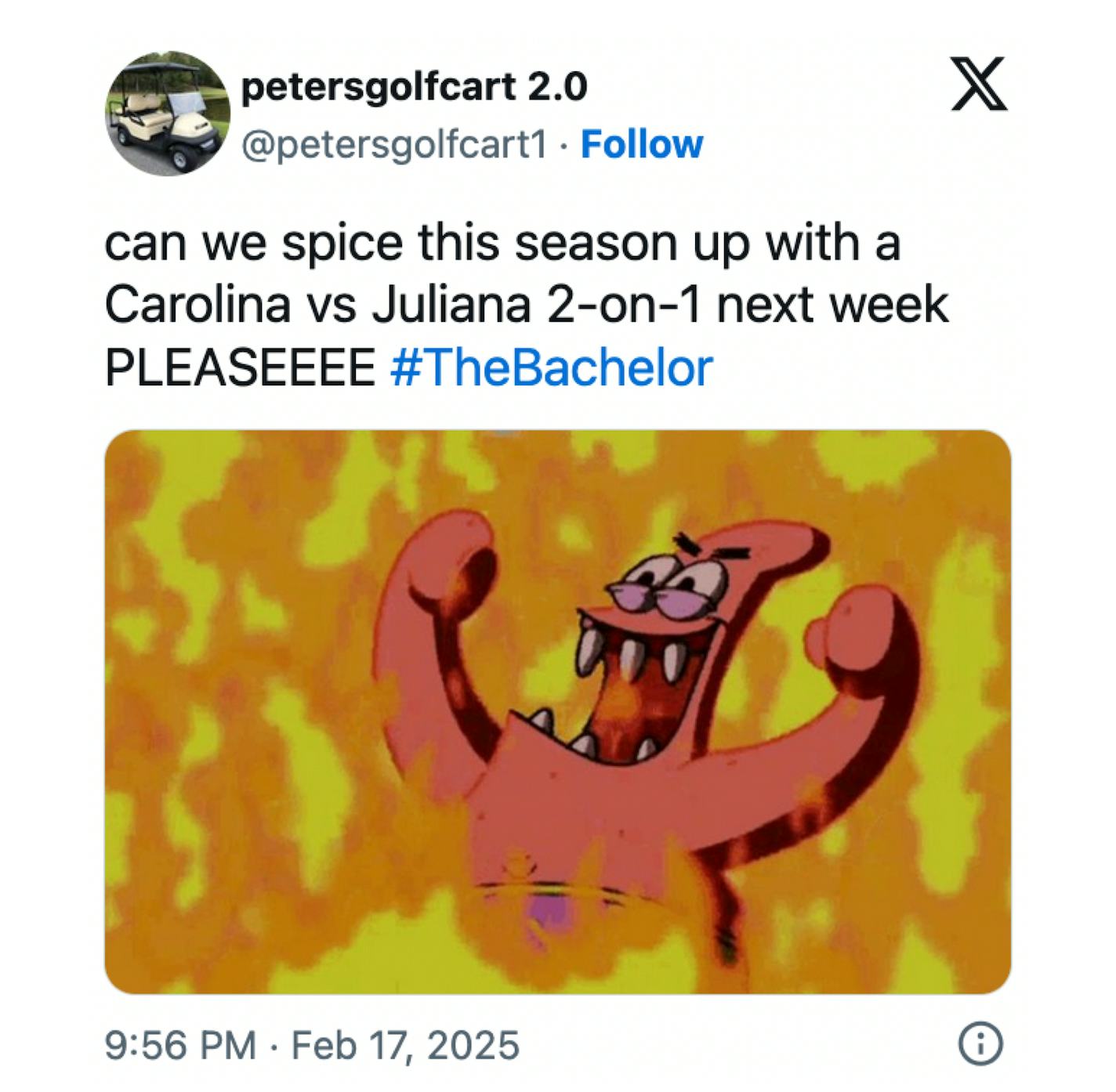 Bachelor viewers responded to Carolina and Juliana&rsquo;s drama. Screenshot via X