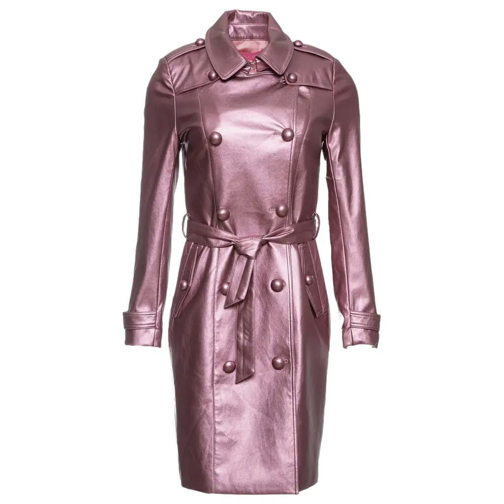 Kalore Vegan Leather Trench Coat