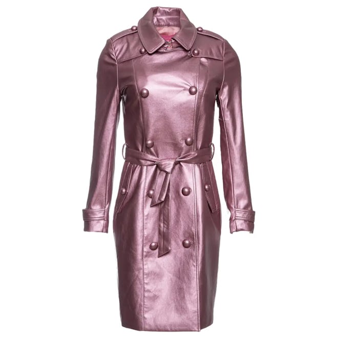 Kalore Vegan Leather Trench Coat