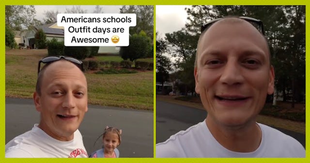 One dad from Ukraine might change your entire viewpoint on innocuous spirit days like pajama day.