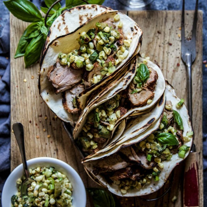 Pork tenderloin tacos, one of many easy pork loin recipes
