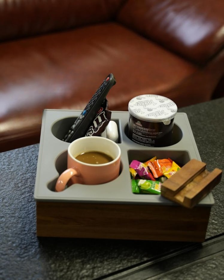 Hitseon Couch Cup Holder Tray