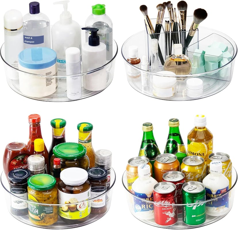 YCLADEC 11.5-Inch Lazy Susan Turntable Organizer (4-Pack) 