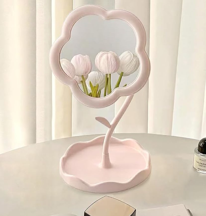 KEAINVRN Flower Mirror