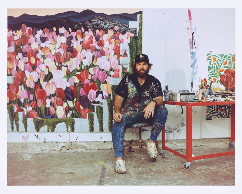 Alec Egan in his new studio space in Los Angeles