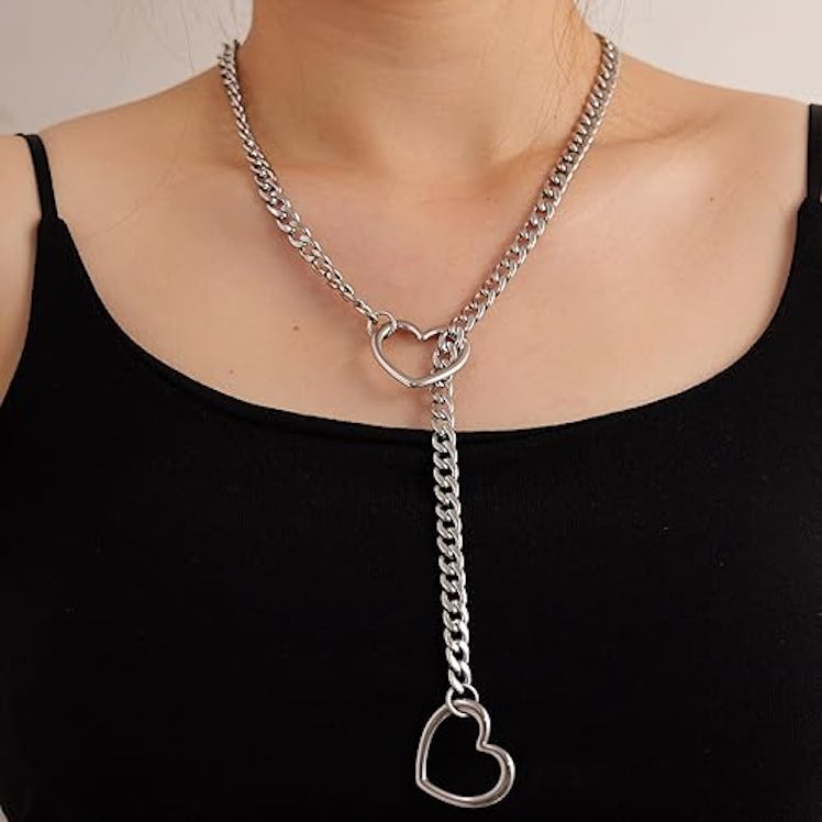 sroyte Heart Slip-Chain Necklace