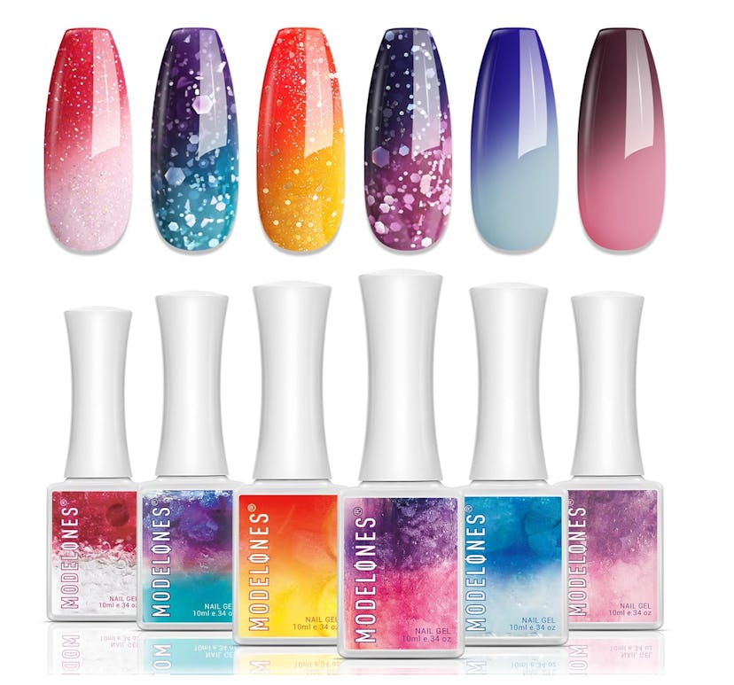 modelones Color Changing Gel Nail Polish (6-Pack)