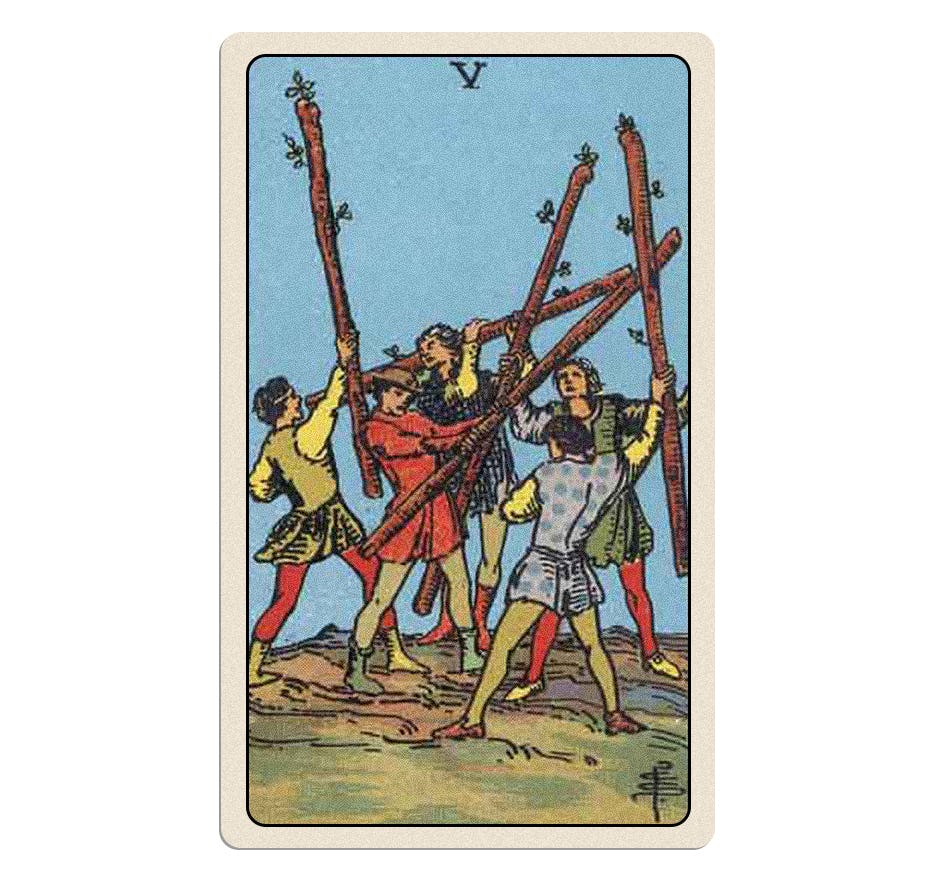 Your bank account&rsquo;s tarot card reading for Thursday, February 20, 2025 is the Five of Wands.