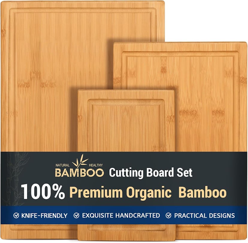 Hiware Bamboo Cutting Boards (Set Of 3)