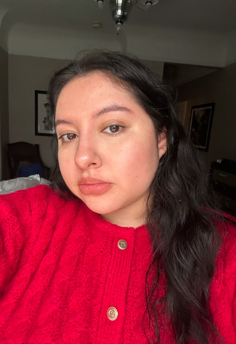 Daisy Maldonado wearing the Well People Daygleamer Mineral Sunscreen Serum SPF 34.