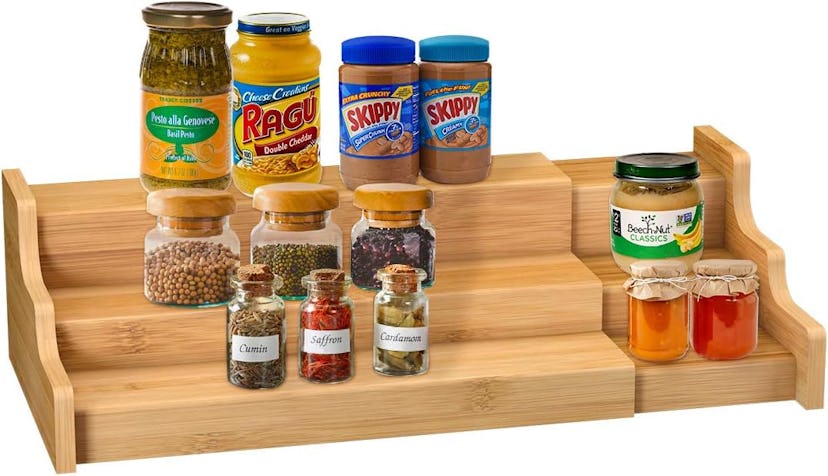 Zri Bamboo Expandable Spice Rack