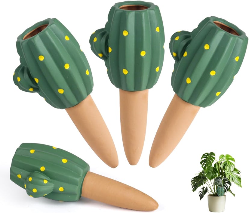 Smefutong Terracotta Watering Spikes (4-Pack) 