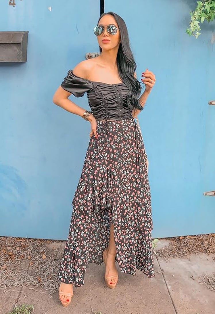 BTFBM Ruffle Maxi Skirt