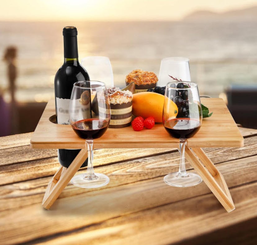 Youeon Portable Wine Picnic Table