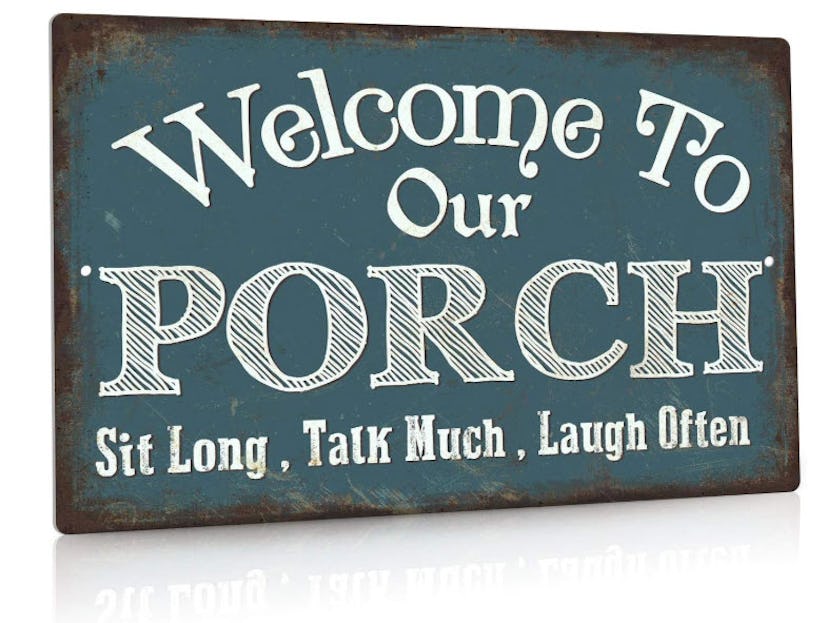 Putuo Decor Welcome to Our Porch Sign