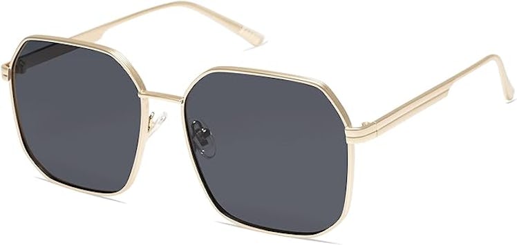 SOJOS Retro Square Polarized Sunglasses