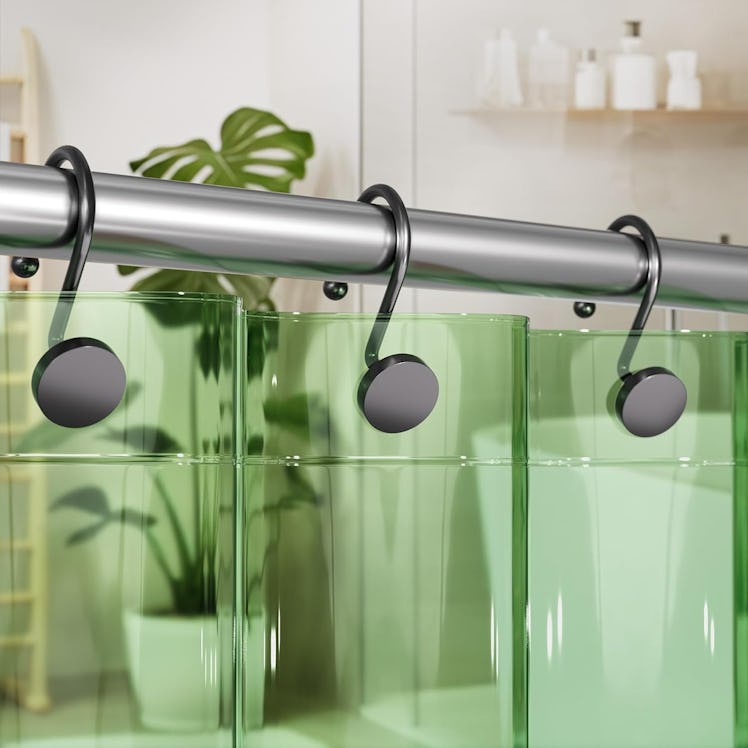  AmazerBath Shower Curtain Hooks (12-Pack)
