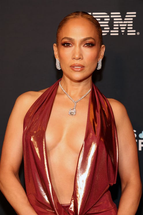 Jennifer Lopez's bedazzled butterfly nails are so Y2K-coded.