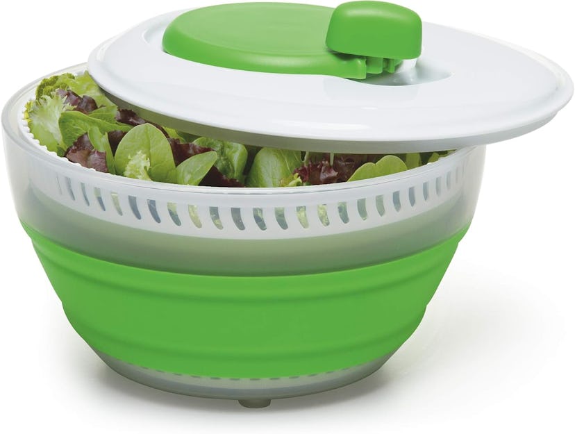 3 Quart Space Saving Collapsible Salad Spinner