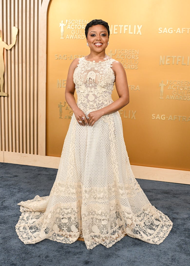 Quinta Brunson at the 31st Screen Actors Guild Awards held at Shrine Auditorium and Expo Hall on Feb...
