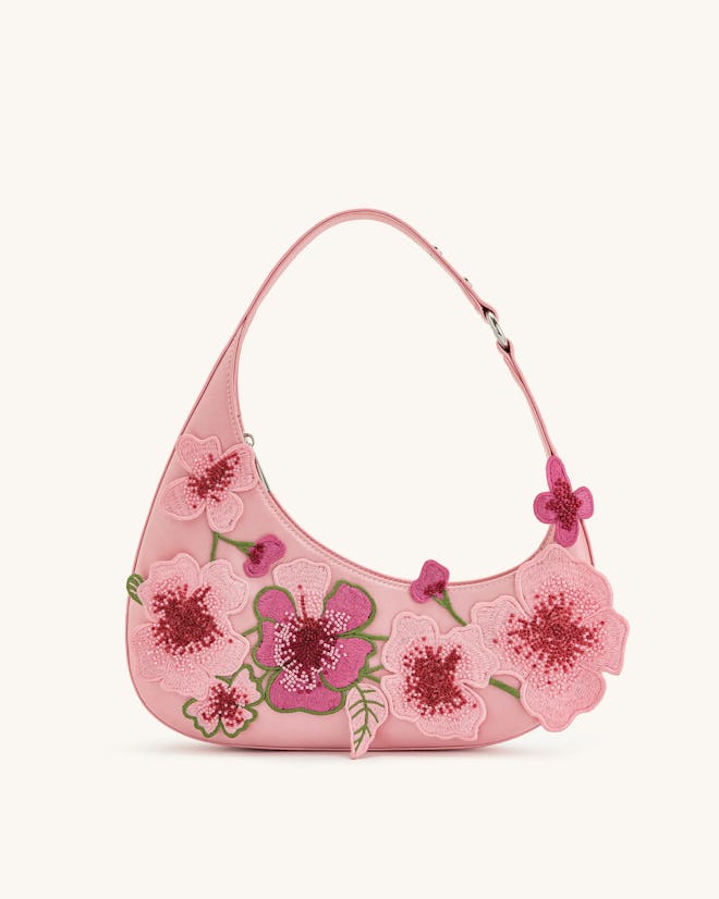Harlee Embroidered Shoulder Bag
