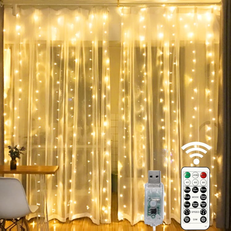 HOME LIGHTING Window Curtain String Lights