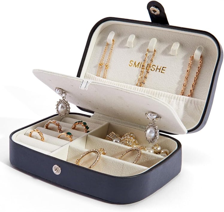 Smileshe Small Travel Jewelry Box