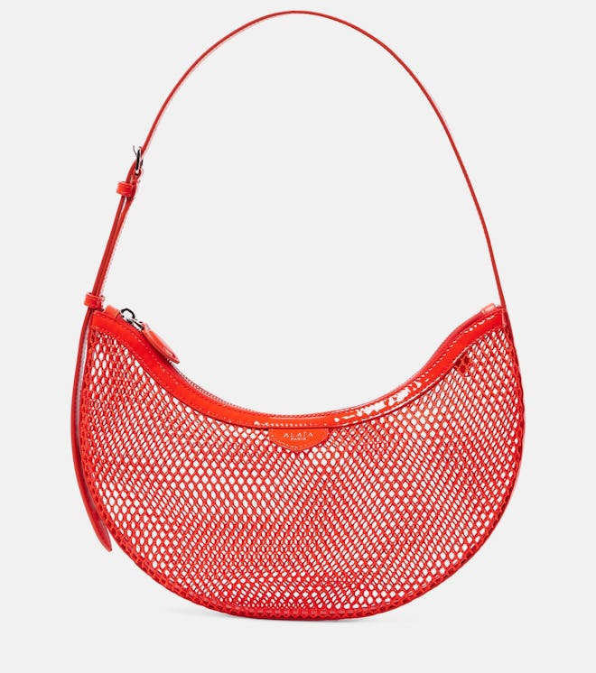 One Piece Demi Lune Mesh Shoulder Bag