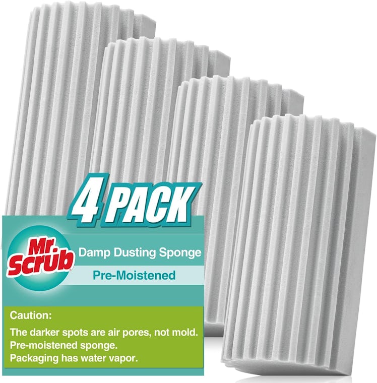 Mr. Scrub Damp Dusting Sponges (4-Pack)